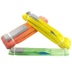 Élingues de levage en ruban textile à code couleur de 1 à 10 tonnes Élingue à courroie plate en polyester pour palan de construction - Product Image 6