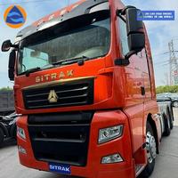 Camion tracteur Sitrak C7H 6X4 d'occasion, boîte de vitesses Weichai FAST, écran tactile 10 pouces, diesel Euro 5, transport logistique