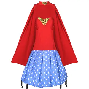 여성 Supergirl Tv 쇼 의상 드레스 만화 원더 우먼 코르셋 의상