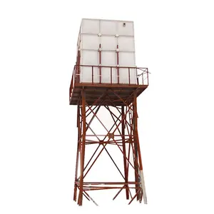 Tanque de agua elevado GRP con torre de acero