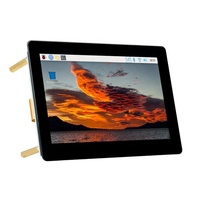 Waveshare-pantalla táctil capacitiva Raspberry Pi 4B 3B + 3B 3A + 2B + A + CM4 CM3 + CM3, pantalla táctil de 5 pulgadas DSI LCD (B) 800x480 5"