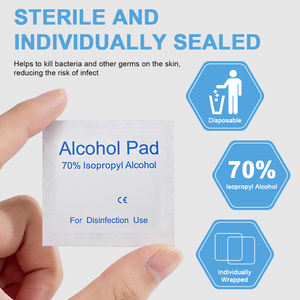 Toallitas con <span class=keywords><strong>Alcohol</strong></span> <span class=keywords><strong>Isopropílico</strong></span> al 70%, 100 Unidades, 3x6cm, Desinfección y Antiséptico, de un Solo Uso - Product Image 5