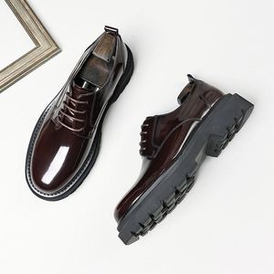 High-end Genuine Leather Men's British Style Three-piece Connector Oxford Shoes Low Heel Business Formal <b>Toe</b> Autumn Waterproof - Product Image 5