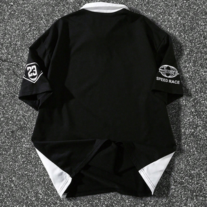 <span class=keywords><strong>Polo</strong></span> extensible anti-boulochage pour homme, tendance 2025, en <span class=keywords><strong>tissu</strong></span> tricoté, pour le quotidien, la gym et le golf, ODM, fourniture ODM, motif imprimé - Product Image 2