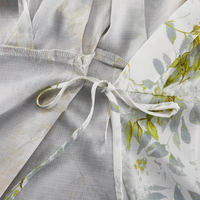 2025 nouveau imprimé Robe courte Femme décontracté robes florales femmes Wrap Robe d'été