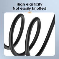 Câble USB Type-C vers Type-C de qualité supérieure, 4,5 m, en silicone lisse, haute élasticité 6A, multifonction, charge rapide, fabriqué au Pakistan