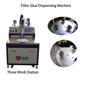 Cubierta de filtro, plato giratorio de estación única, dispensador automático de pegamento, máquina de llenado de cartuchos de pegamento PU, máquina dosificadora automática - Product Image 2