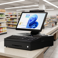 Terminal de point de vente Jinshijie Modèle K Écran tactile capacitif Wi-Fi 6 Bluetooth 5.2 NFC Processeur Intel Système d'exploitation Windows Résolution 1366x768 Garantie 1 an