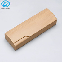 Étui à lunettes rectangulaire en cuir PU semi-rigide, directement de l'usine, pour la protection des lunettes de soleil