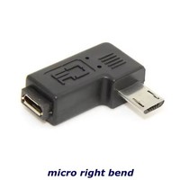 Adaptador de Carga para Teléfono Móvil, Micro USB Macho a Hembra, Mini 5 Pines, Conector Convertidor de 90 Grados