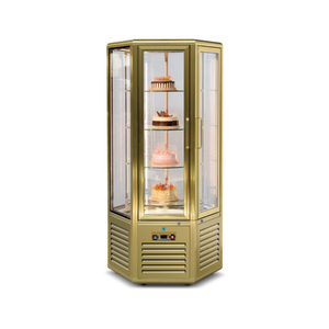 Một cửa tủ trưng bày bánh thủy tinh bốn mặt tủ lạnh xoay nhiệt độ đơn - Product Image 6