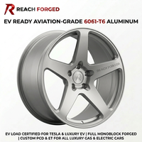 Jantes forgées monobloc 5 branches certifiées EV Load, design Flush Stance, pour Mercedes EQE SUV, amélioration électrique de luxe