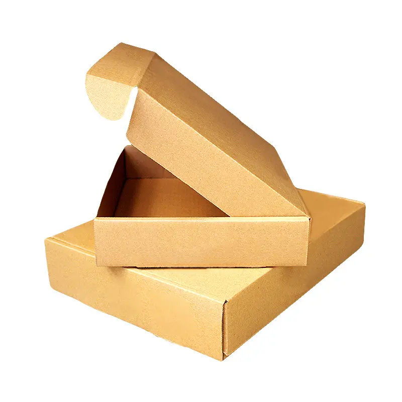 Изготовленный на заказ логотип коричневая крафт-бумага отрывная полоса молния Гофрированная упаковка доставка Почтовая коробка с логотипом