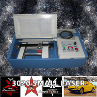 Machine de gravure laser CO2 haute précision 3020, petite découpeuse-graveuse, équipement de découpe non métallique pour usage domestique