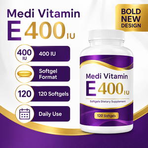 Vitamine E Naturelle Pure en Gros 400UI – Complément Antioxydant Sans Gluten pour Adultes – Gélules Souples pour Soutenir l'Immunité et la Santé de la Peau - Product Image 2