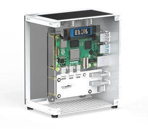 Casing pelindung untuk <span class=keywords><strong>Raspberry</strong></span> <span class=keywords><strong>Pi</strong></span> 5, casing pelindung untuk <span class=keywords><strong>Raspberry</strong></span> <span class=keywords><strong>Pi</strong></span> 5 dengan tampilan Oled kipas pendingin Rgb Light m <span class=keywords><strong>2</strong></span> Ssd mendukung logam jaring magnetik tahan debu - Product Image 6