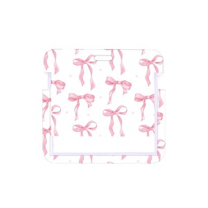 Badge à paillettes en acrylique transfrontalier avec attache bouton, support de carte horizontal et porte-cartes en plastique à ouverture par pression - En stock - Product Image 5