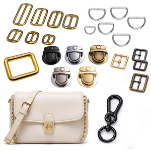 Ensemble de quincaillerie personnalisée en alliage de zinc pour sacs : fermoir rotatif, anneau en D, crochet pivotant pour sacs fourre-tout et sacs à bandoulière pour femmes, accessoires OEM ODM - Product Image 2