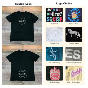 Camiseta deportiva antiarrugas para hombre con estampado de transferencia de calor personalizada al por mayor, camisetas de secado rápido con cuello acanalado elástico - Product Image 2