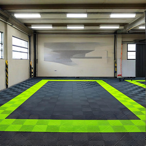 Lồng vào nhau PVC Sàn Vinyl cho hội thảo Garage-chống trượt chống trầy xước Dễ dàng bấm vào cài đặt kết cấu/Đồng bằng tùy chọn - Product Image 1
