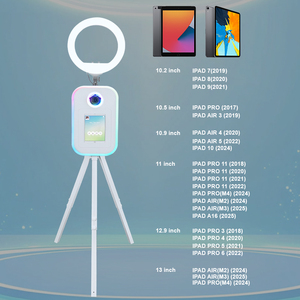 Photomaton <span class=keywords><strong>portable</strong></span> avec support pour iPad, support de sol pour selfie, kiosque photo, photomaton selfie, DSLR, iPad - Product Image 2
