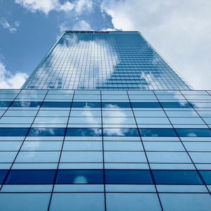 Mur-rideau en verre à structure en acier décoratif résistant aux ouragans sur mesure pour extérieur, mur-rideau en profilé aluminium pour façade de bâtiment - Product Image 2