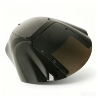 Pare-brise noir pour phare avant avec matériau plastique pour modèles Sportster XL Dyna