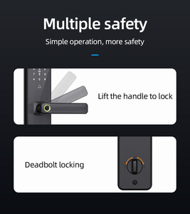 Tuya Fingerprint Scanner App Wifi Remote Home <span class=keywords><strong>Zone</strong></span> <span class=keywords><strong>Digital</strong></span> Electric Deadbolt Top Security Lock - Product Image 4