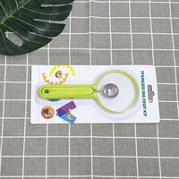 UJ-KT793 Creatieve 2-delige fruitgereedschapset Meloenballetjesvormer Plastic Schilmesje Keuken Gadgets