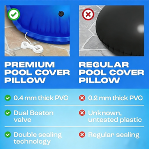 Almohada para <span class=keywords><strong>Piscina</strong></span> de <span class=keywords><strong>3x3</strong></span> Pies para Piscinas Elevadas, Cubierta de PVC Resistente de 0.4 mm para Invierno (91.4 x 91.4 cm) - Product Image 4