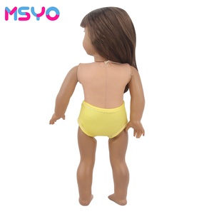 MSYO Ropa Interior con Estampado de Abejas y Flores para Muñecas de 18 Pulgadas, Lindos Estilos Amarillos y Blancos, Accesorios para Muñecas, Regalo Promocional - Product Image 4