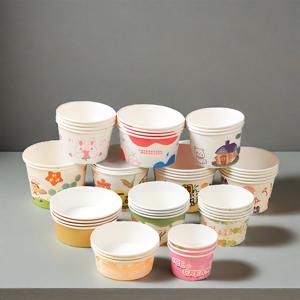 High Quality Custom Printed <b>Disposable</b> Paper Bowl with <b>Lid</b> for Snacks Sugar Bread Food Packing and Takeaway Salad Bowls - Product Image 6