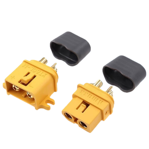 Conjunto de Conectores AMASS XT60L-F/M con Pestillo Antidesconexión, Par Macho y Hembra Seguro con Orificios de Montaje para Drones RC/FPV - Product Image 1