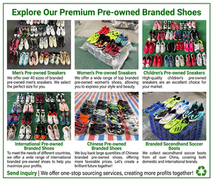 Chaussures Ukay de marque, vente en gros d'usine chinoise, chaussures d'occasion de grade A, chaussures de seconde main S3-2, chaussures de basketball usagées, Zapatos Usados - Product Image 4