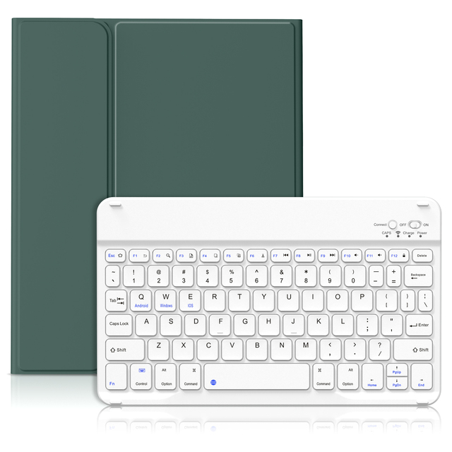 Kenke Rechargeable Keyboard Magnetic Case IPad 10.9 Inch Wireless Connected Tablet Cover with Pencil Slot for IPad Air 4th 5th