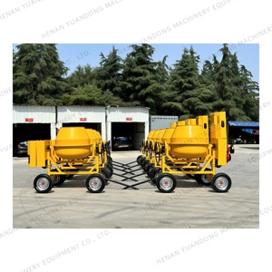 Obral mesin campuran beton mesin bensin Diesel tipe Trailer tangki pencampur semen kualitas tinggi - Product Image 3