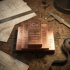 Barre de cuivre industrielle carrée de haute pureté 99,9 % / Lingot de cuivre pur avec service de poinçonnage pour l'investissement - Product Image 4
