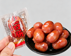 Hongxiangji Saucisse de Porc Épicée, Viande Prête à Manger, Mini-Saucisse à Mâcher, Hot-dog, Saucisse Miniature à Mâcher, Saucisse de Viande Séchée, ODM - Product Image 1
