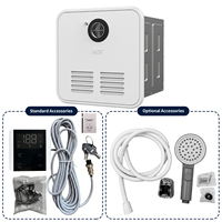 Chauffe-eau extérieur au gaz pour camping-car et voiture 65000-80000 BTU, sans réservoir, en acier inoxydable, anti-pluie, anti-reflux, direct usine, personnalisable