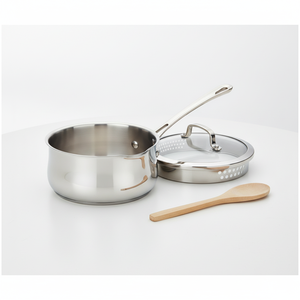 Ustensiles de cuisine chauffants à poignée unique, lot de 2 casseroles en acier inoxydable 201/304 en forme de ventre, <span class=keywords><strong>faitout</strong></span> en acier inoxydable - Product Image 6
