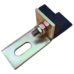 Support d'angle en L anti-vibration pour coussinet amortisseur de chocs de cabine d'ascenseur Hitachi, en caoutchouc et acier allié, court et long - Product Image 1