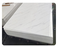 Lembaran PVC Marmer Tebal 2mm-5mm Anti Gores Papan UV Panel & Papan Dinding Dekoratif untuk Dinding Latar Belakang TV