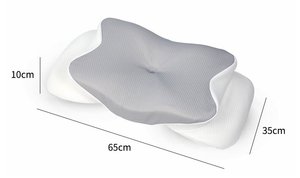 <span class=keywords><strong>Almohada</strong></span> Cervical Ergonómica de Espuma Viscoelástica con Forma de Mariposa, Soporte Ortopédico para el Cuello, <span class=keywords><strong>Almohada</strong></span> para Dormir, Logotipo Personalizado, OEM, ODM Disponible - Product Image 1