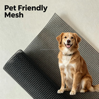 Moustiquaire en polyester robuste anti-griffures pour chat, protection renforcée, compatible animaux domestiques, pour patio