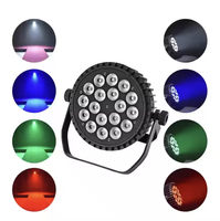 Lumière de scène LED Flat Par Light 18X12W RGBWAUV 6in1 pour les événements DJ Disco de fête de mariage