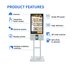 Quiosco de pedidos de comida rápida de autoservicio con pantalla táctil interactiva para centros comerciales Tiendas minoristas Aplicación interior SDK OEM - Product Image 5