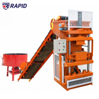 Machine à fabriquer des briques de terre RPT1-10, machine automatique de fabrication de blocs compressés pour logements à faible coût