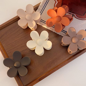 Gran oferta, pinzas para el pelo de <span class=keywords><strong>Color</strong></span> caramelo, pinza de pelo de flor de plástico Simple, accesorios para el <span class=keywords><strong>cabello</strong></span> de fiesta para mujeres y niñas - Product Image 4