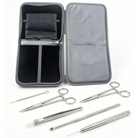 Kits de Suture Chirurgicale Vétérinaire Pliables et Durables avec Remise pour Vente en Gros, Ensemble de Formation, Sac de Transport, Porte-Aiguilles, Vente Directe Usine