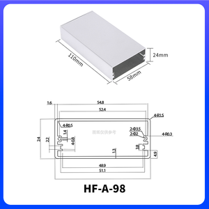 علب ألومنيوم مصنعة حسب الطلب، معالجة مخصصة، طول حسب الطلب، علب إلكترونيات فضية وسوداء، حاوية ألومنيوم مبثوقة - Product Image 3